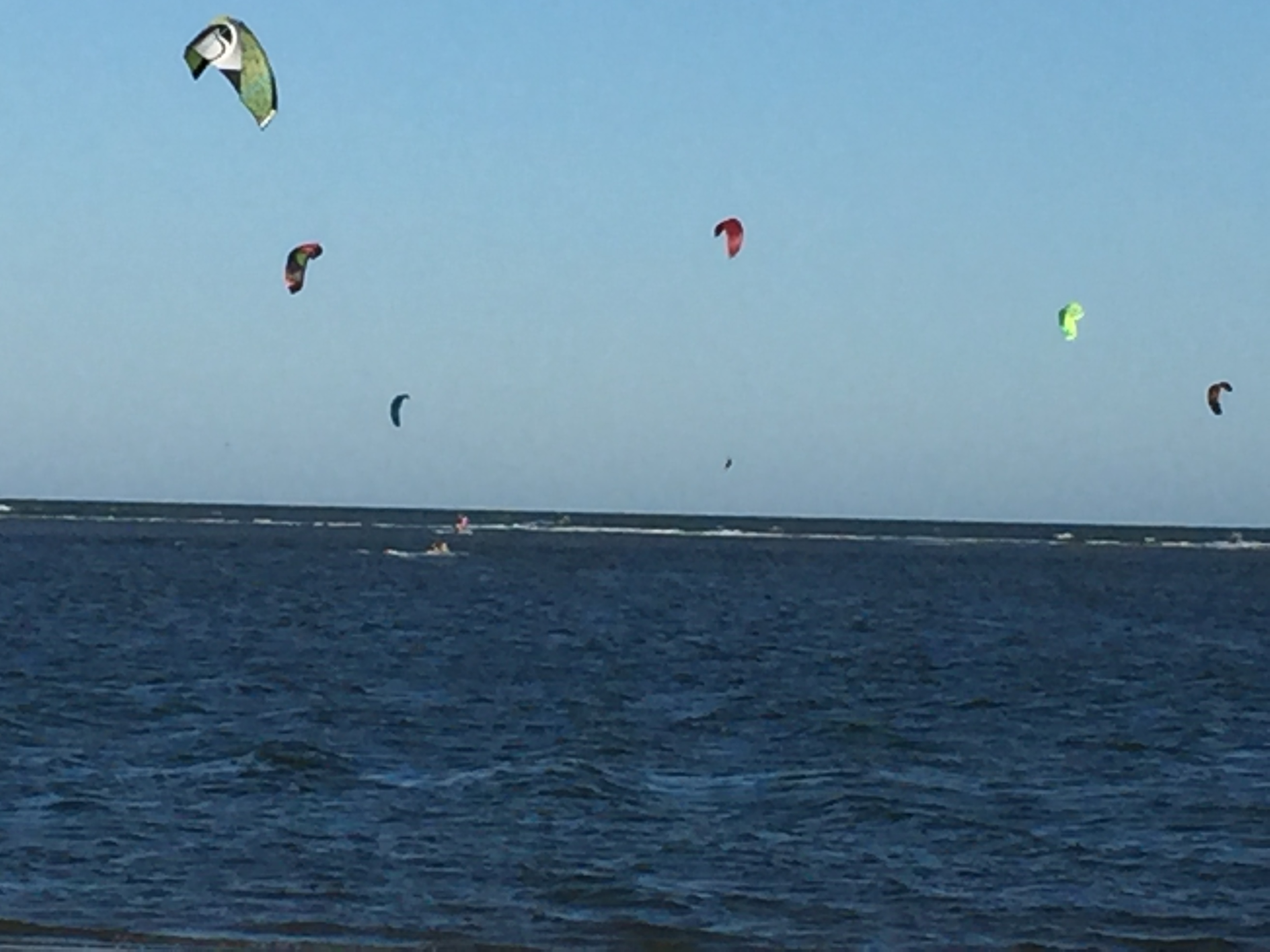 kite boarding on Sullivan's Island